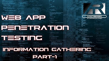 Web App Penetration Test - Information Gathering: Part 1