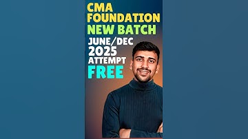 CMA Foundation June 2025/December 2025 Classes