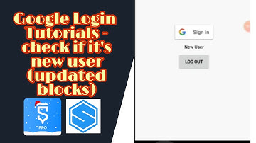 Google login check if user is new or old tutorial in sketchware firebase