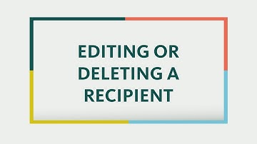 Business Digital Banking // Edit or Delete a Recipient