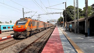 😱Horribly Late Running AMRIT BHARAT Express | 130kmph WAP5 & WAP4 Trains On Eastern Corridor🔥