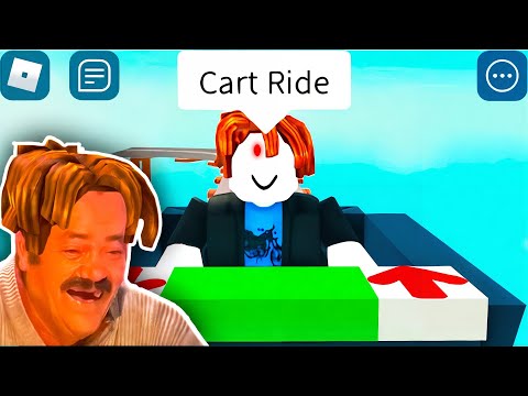 ROBLOX Cart Ride Funny Moments (MEMES)