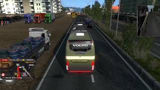 EURO TRUCK SIMULATOR 2 - HANIF VOLVO -  ENA HYUNDAI - Soudia HINO AK 1J BUS. BUS RACE BD