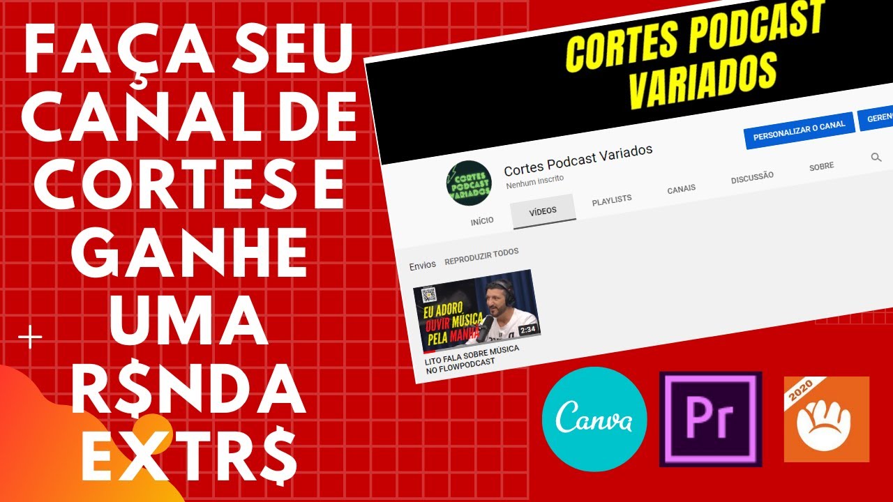 COMO CRIAR UM CANAL DE CORTES DE PODCAST DO ZERO | Cortes Podcast 013