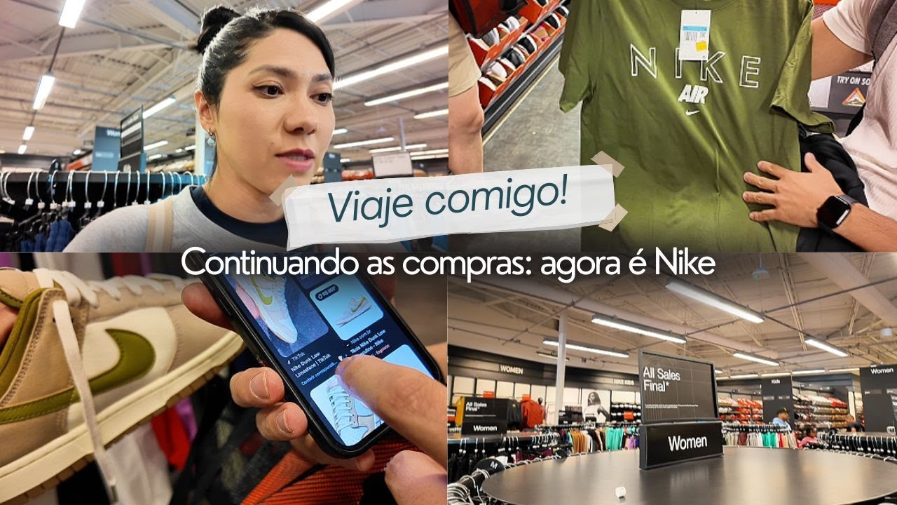 Nike em Orlando é barata? Mostrei os preços de roupas e tênis no Outlet Marketplace