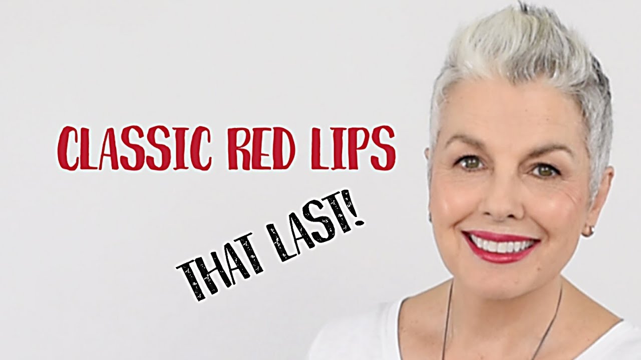 Uhyggelig voldtage Cosmic Classic Red Lipstick: Techniques for older women, help stop feathering and  fading! - YouTube