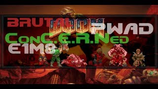 Doom WAD Playthrough - ConC.E.R.Ned, E1M8 - Particle Accelerator