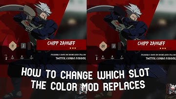 How To Change Which Slot a Color Mod Replaces | Guilty Gear Strive MODS (PC)