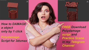 How to damage a object by 1 click.polydamage script for 3dsmax