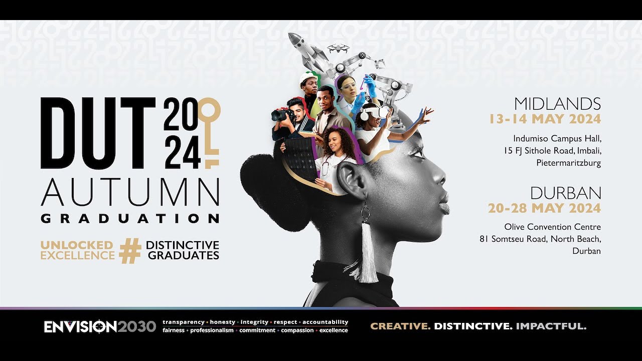 DUT 2024 Autumn Graduation Ceremonies DBN - 21 May 2024 – 9am – Applied Sciences