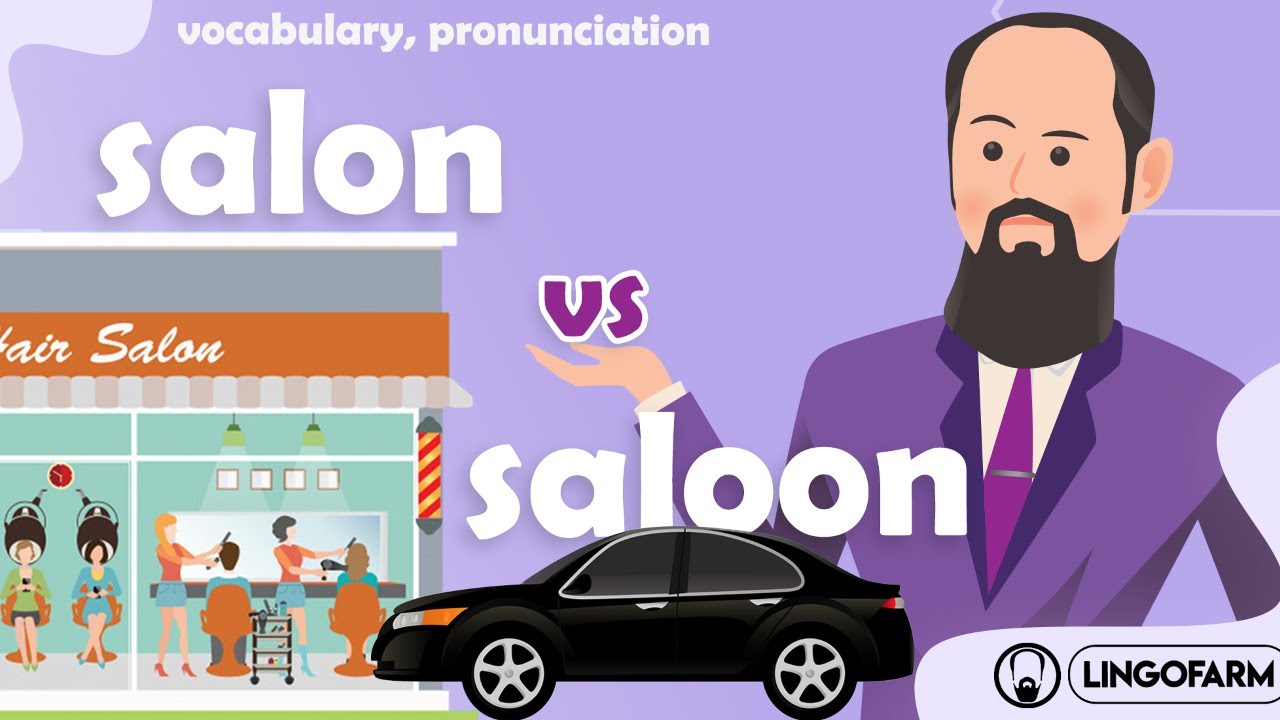 {آموزش زبان} salon vs. saloon| تفاوت salon و saloon - YouTube