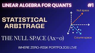Column Space vs Null Space → Statistical Arbitrage | Linear Algebra for Quants #1