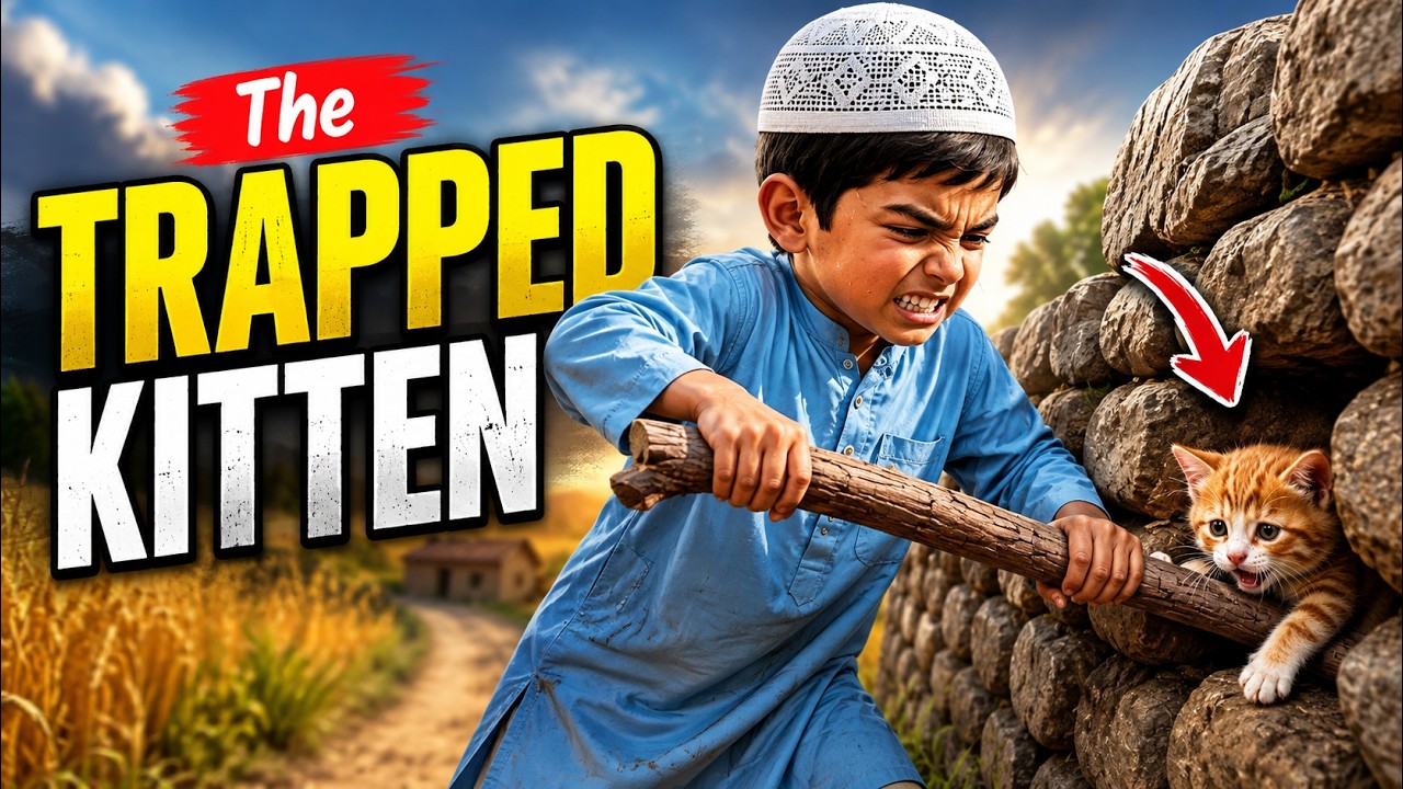 The Trapped Kitten – An Islamic Story for Kids About Kindness to Animals
