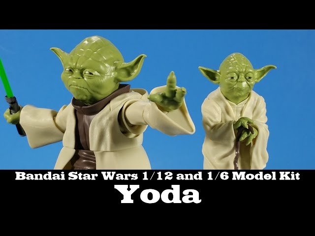 Bandai Star Wars Yoda Model Kit 1/12 and 1/6 Scale Review 