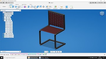 Chair Modelling |Autodesk Fusion360|