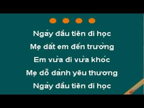 Video Ngày Đầu Tiên Đi Học Karaoke - CaoCuongPro - YouTube
