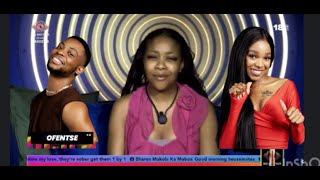 I Dislike Ofentse And Thandeka Liema Diary Session Big Brother Mzansi 2026 Live