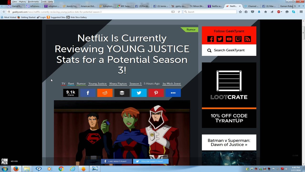 Netflix is Reviewing Young Justice season 3 (Rumor)