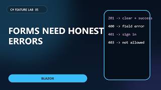 Build a Blazor Form That Reports Useful Errors