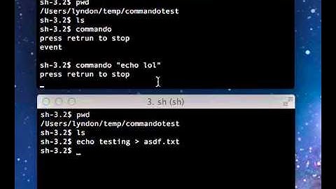 Commando  - Watch directory; Run Command