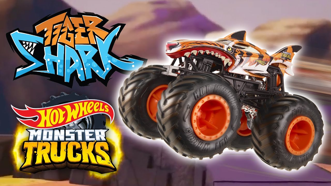 The Best of TIGER SHARK! 🐅🦈 | Monster Trucks | Hot Wheels - YouTube