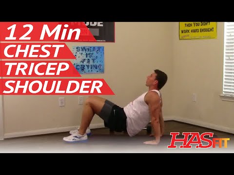  Min Crushing Chest Shoulders Triceps Workout - Chest Tricep Shoulder Workout
