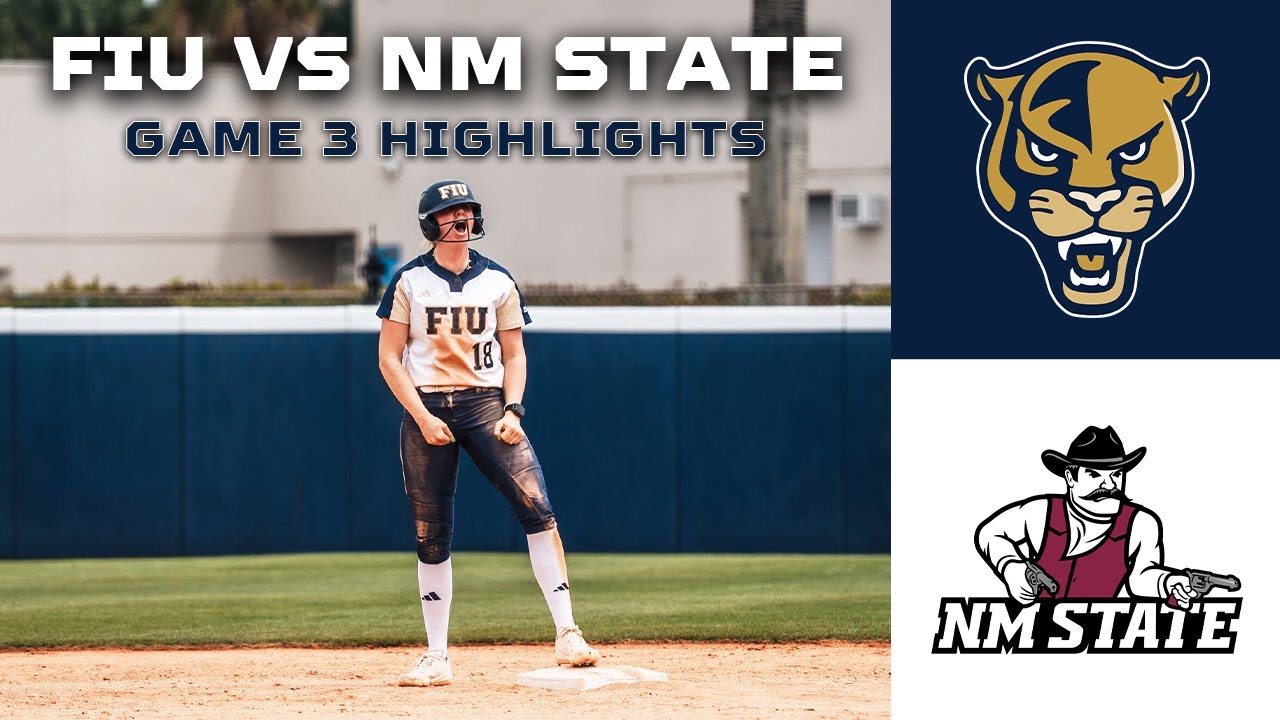 FIU Softball Game Highlights vs New Mexico State 3.23.25