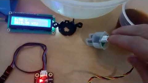 아두이노 우노로 탁도센서(Turbidity Sensor)를 사용해서 탁도 변화 출력값 1602 I2C LCD 에 출력해 보기