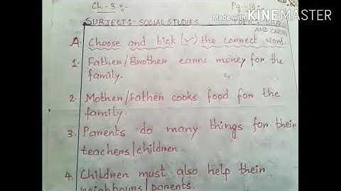 SUBJECT: SOCIAL STUDIES          TOPIC: 