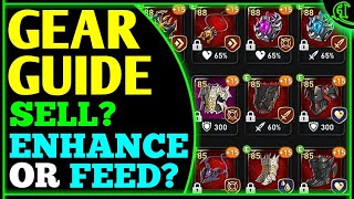 Gear Guide! Sell, Upgrade or Feed? (Enhancing Tips) Epic Seven Equipment Enhance Epic 7 E7 [Part #1]