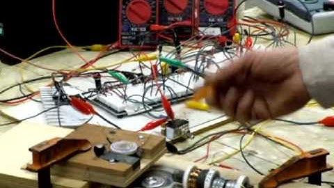 multi-coil running - easily started. Basic info on circuit, amp draw with hard drive motor