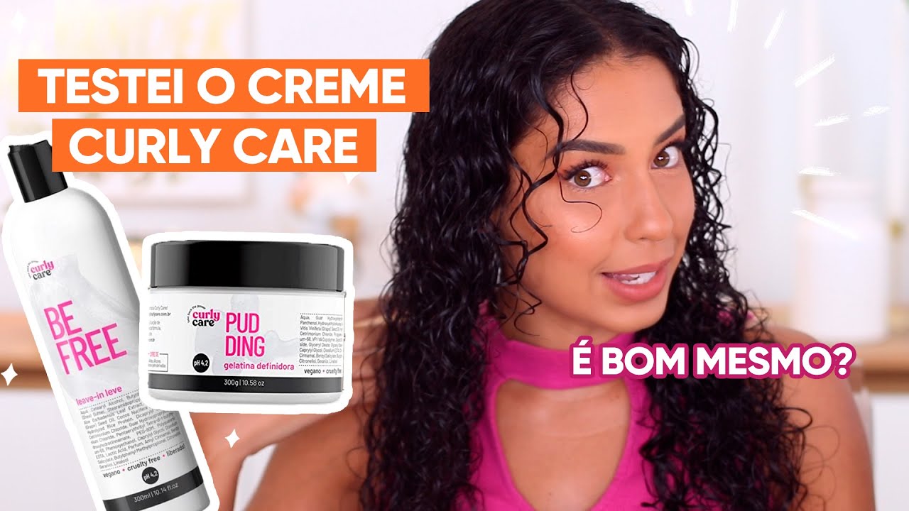 FINALIZAÇÃO COM PRODUTOS DE SALÃO EM CASA CURLY CARE BE FREE E