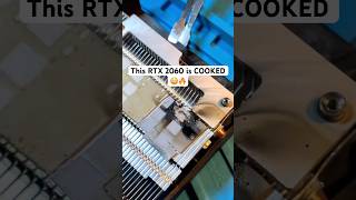 Burnt RTX 2060… still repairable? 😳🔥 #shorts #gpu #repairing