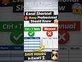 STOP ❌ If you use Excel daily, this one shortcut can save hours of your work💻 #excel #shorts #viral