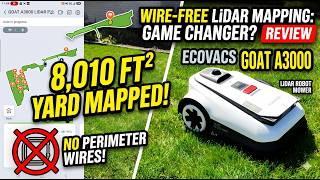 🐐 Is the ECOVACS GOAT A3000 LiDAR Pro the Ultimate Robot Mower? (Full Setup & Yard Test!)