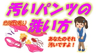 【おもらしパンツの恐怖】勝負下着のお手入れしていますか？お漏らしをしていなくても、あなたの下着は恐ろしいことに！そのままでは病気になってからではおそいですよ！おまけにカンジダ菌も最後に収録！正しい洗濯