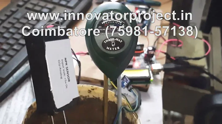 iot based soil nutrient monitoring & analysis -Temperature moisture PH And NPK sensor - IoT projects