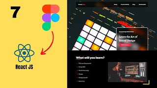 Figma To React JS | Build A Modern Responsive Website - Topics Section CSS