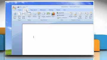 Microsoft® Word 2007: How to insert a picture from a file in Windows® XP?