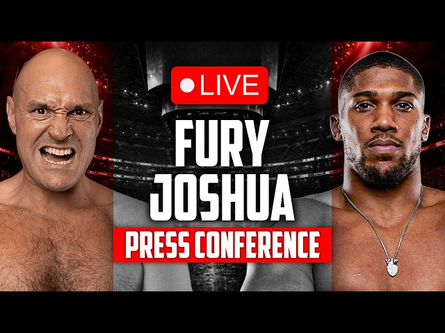 🔴 LIVE: Tyson Fury vs. Anthony Joshua • LAUNCH PRESS CONFERENCE | Netflix Boxing