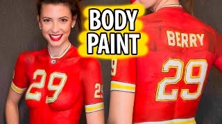 Jersey Body Paint Tutorial | Elsa Rhae