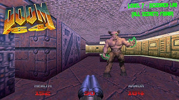 Doom 64 - Level 7 (Research lab, All secrets found)