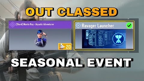 HOW TO UNLOCK RAVAGER LAUNCHER | OUT CLASSED SEASONAL EVENT | CODM