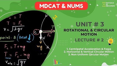 #MDCAT Physics Unit#3 Rotational & Circular Motion Lecture#2