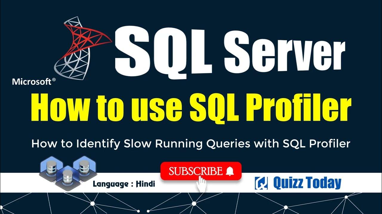 How to use sql profiler youtube