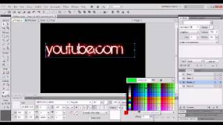 How to make flashing text in Fireworks CS5