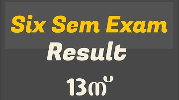 Six Sem Result 13th #calicutuniversity #sixsemester #examresults