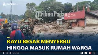 Download lagu Solok Flash Flood: Massive Logs Sweep Into Residents' Homes