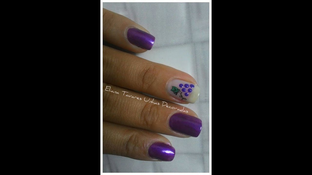 Unhas Decoradas! Cacho de uva! - YouTube