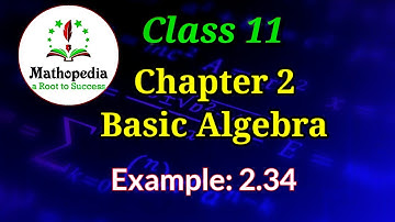 Class 11 Maths | Example 2.34 | Chapter 2 | Basic Algebra | Logarithm